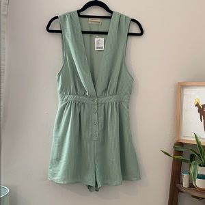 Urban Outfitters Mint Romper